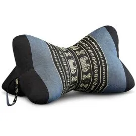 Kapok Knochenkissen (Blau/Elefanten)