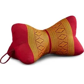 Kapok Knochenkissen (Rot/Gelb)