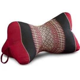 Kapok Knochenkissen (Rot/Schwarz)