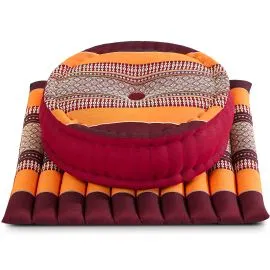 Kapok Meditationskissen Set L (Orange)