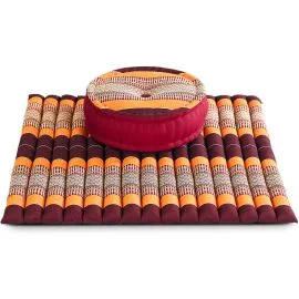 Kapok Meditationskissen Set XL (Orange)