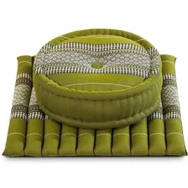 Kapok Meditationskissen Set L (Gr�n)
