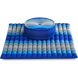 Kapok Meditationskissen Set XL (Blau)