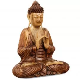 Ruheausstrahlender Buddha aus Bali, Uttarabodhi Mudra, klein