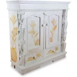 Balinesisches Highboard mit Schnitzerei, Nr.204