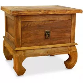 Java Teakholz Nachttisch/Opiumtisch,  Nr.356