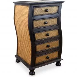 Asiatische Rattankommode  Welle , Nr.52