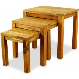 Java, Beistelltisch aus Teakholz im 3er Set, Nr.64
