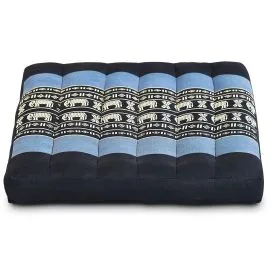 Kapok Sitzkissen 35 cm (Blau/Elefanten)
