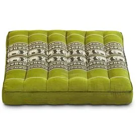 Kapok Sitzkissen 35 cm (Gr�n/Elefanten)