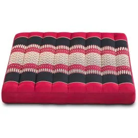 Kapok Sitzkissen 50 cm (Rot/Schwarz)