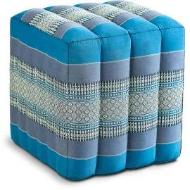 Kapok W�rfelkissen (Hellblau)