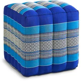 Kapok W�rfelkissen (Blau)