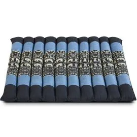 Kapok Steppkissen 50 cm (Blau/Elefanten)
