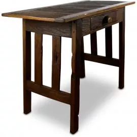 Teakholztisch  Planken mit Schublade