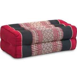 Kapok St�tzkissen, Classic (Rot/Schwarz)
