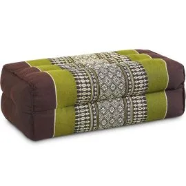 Kapok St�tzkissen, Classic (Braun/Gr�n)