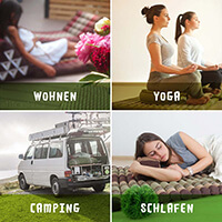 Kapok Thaikissen 2 Auflagen (Braun/Elefanten)